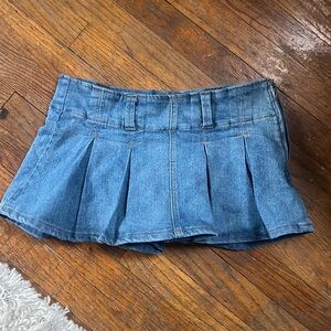 Fashion Nova denim mini skirt NWOT